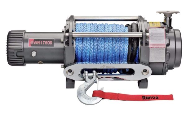 Runva EWN17500 12V with Synthetic Rope
