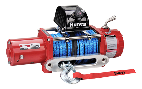 Runva 11XP 12V with Synthetic Rope (RED)